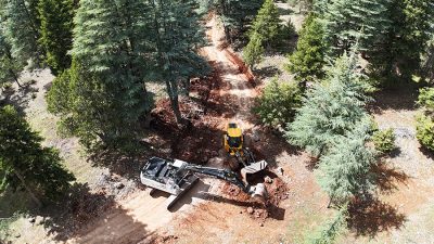 Büyükşehir Belediyesi, Göksun’un kırsal mahallelerinden Kaleboynu’na bağlı Aybastı mevkiine ulaşım