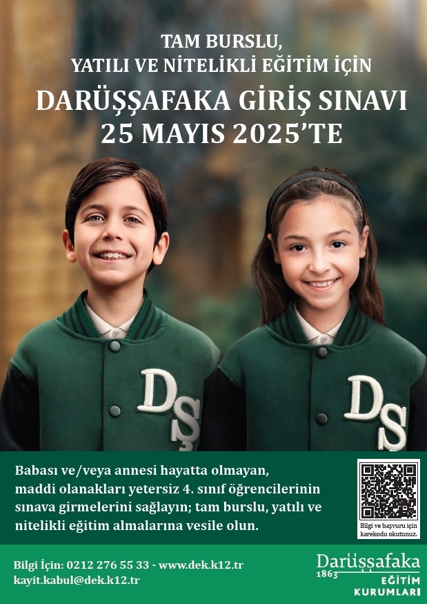 Darüşşafaka Eğitim Kurumları'nın giriş sınavı 25 Mayıs’ta Darüşşafaka Eğitim Kurumları'nın giriş sınavı 25 Mayıs’ta