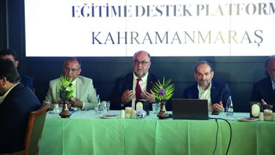 Dulkadiroğlu Belediye Başkanı Mehmet Akpınar, Eğitime Destek Platformu’nun aylık il