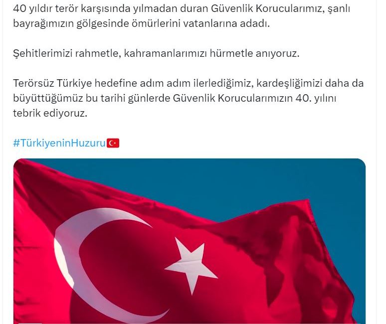 ANKARA, – İÇİŞLERİ Bakanlığı, güvenlik korucularının 40’ıncı yılına özel kutlama