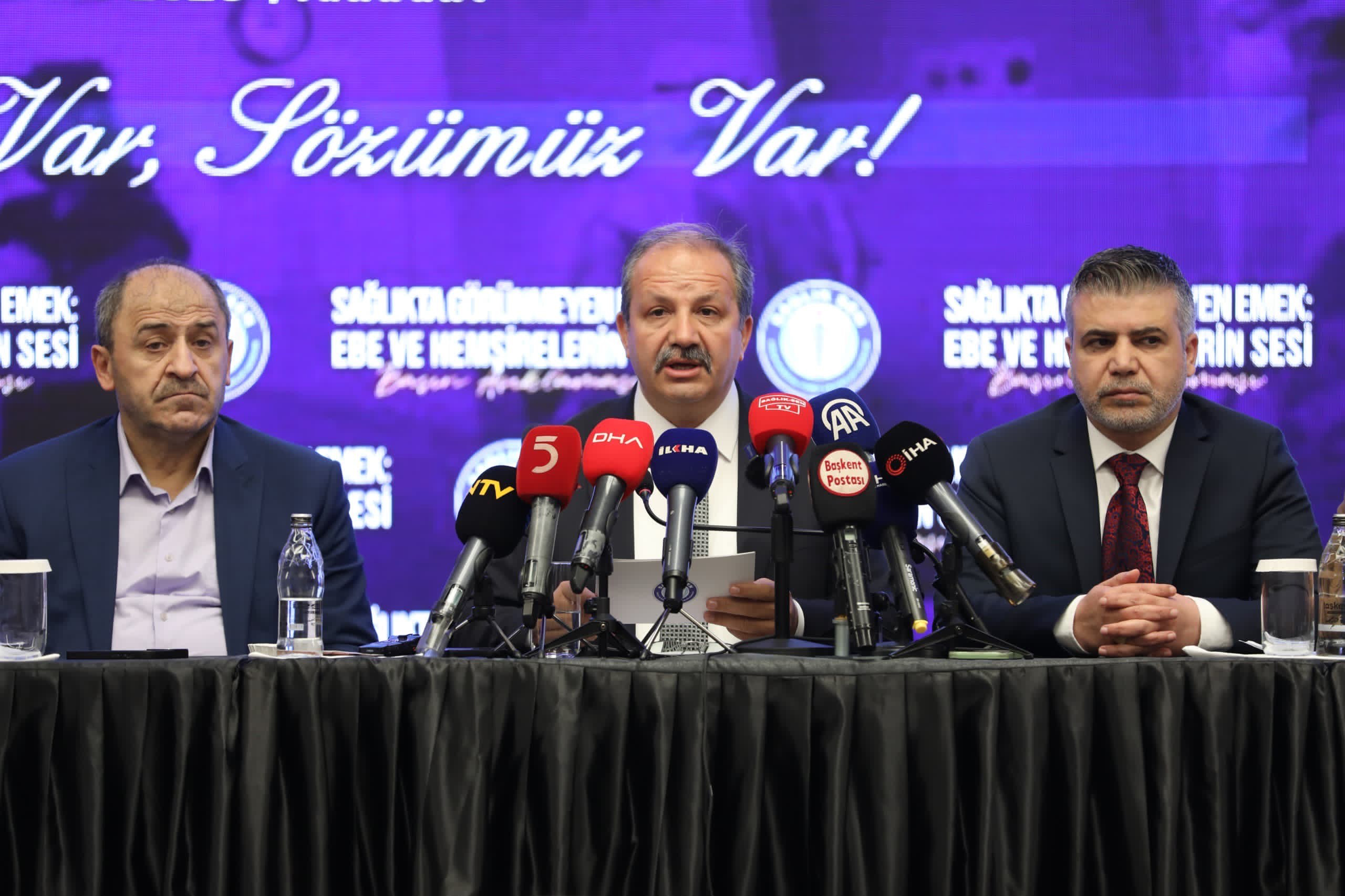 Sağlık Sen Başkanı Doğan: Hemşirelerimizin, ebelerimizin hakları için ne gerekiyorsa yapacağız