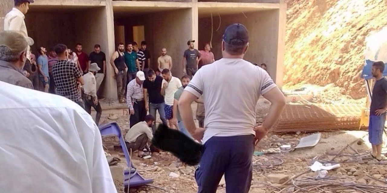 Kahramanmaraş'ta inşaat alanında korkutan kaza: 1 işçi hayatını kaybetti