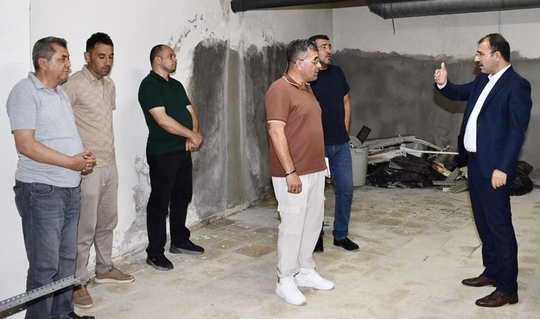Kadiri Kaymakamı Erdinç Dolu, bakım ve onarım çalışmaları devam eden