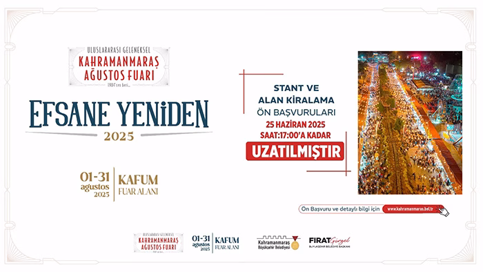 Kahramanmaraş’ta kültürel ve ticari hayatın en önemli organizasyonları arasında yer