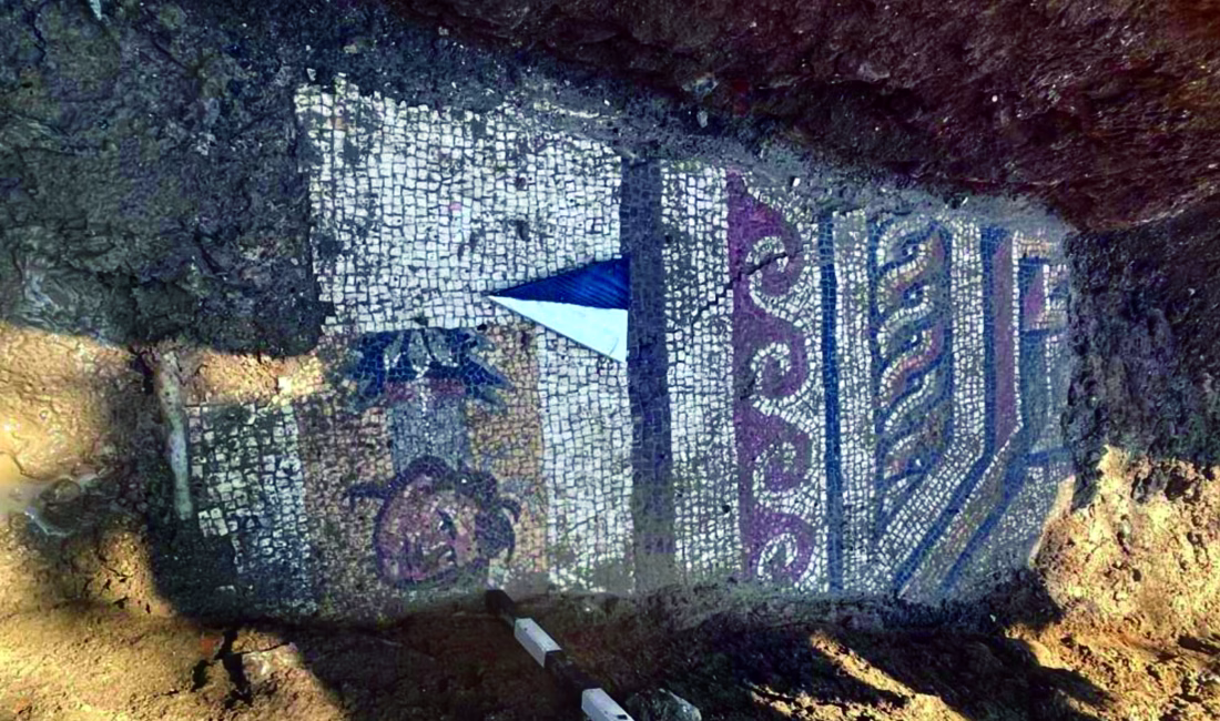 Altyapı çalışmasında 1500 yıllık mozaik bulundu Ömer KOÇ/ KAHRAMANMARAŞ, – KAHRAMANMARAŞ’ta, Germanicia Antik Kenti sınırları içerisinde