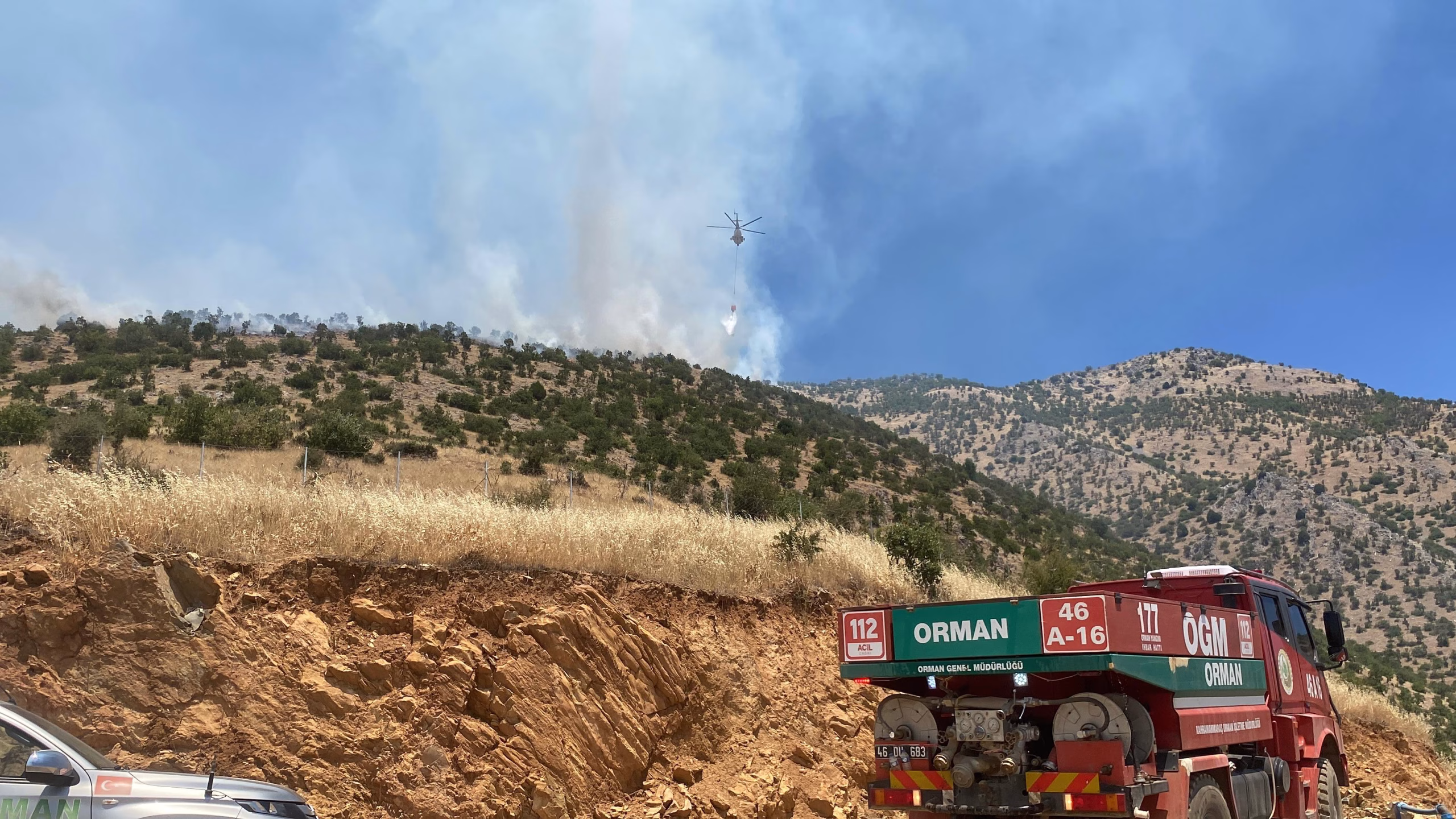 Kahramanmaraş’ta ayrı orman yangını