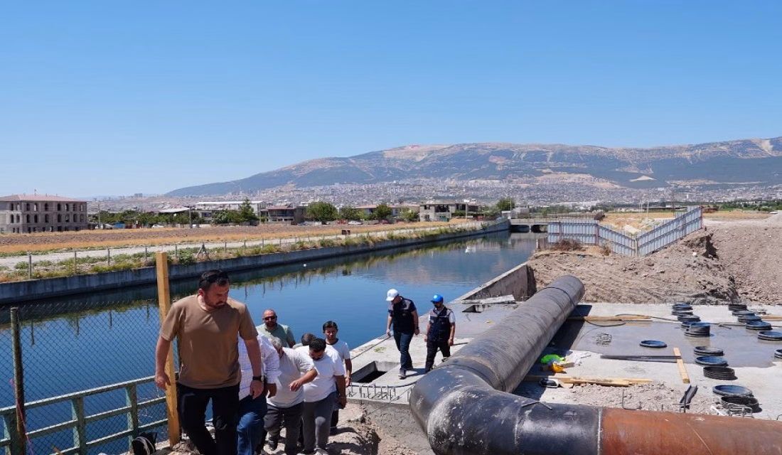 Kahramanmaraş’ta içmesuyu temini amacıyla yürütülen altyapı çalışmaları kapsamında hayata geçirilen