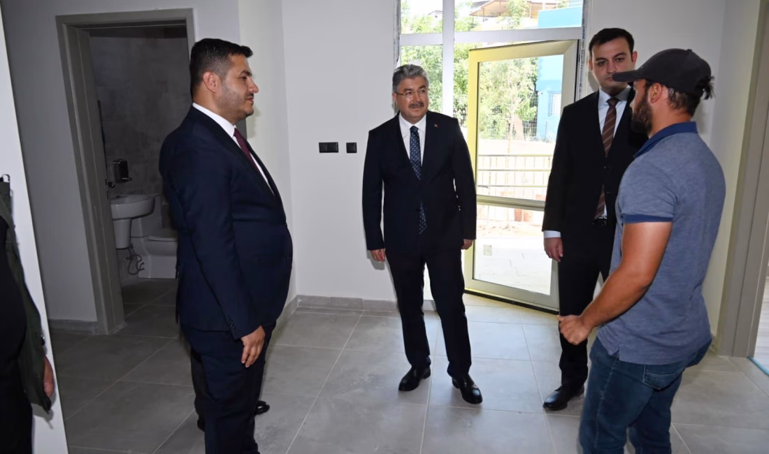 Osmaniye Valisi Dr. Erdinç Yılmaz, Hasanbeyli’de yapımı tamamlanan Anaokulunda inceleme