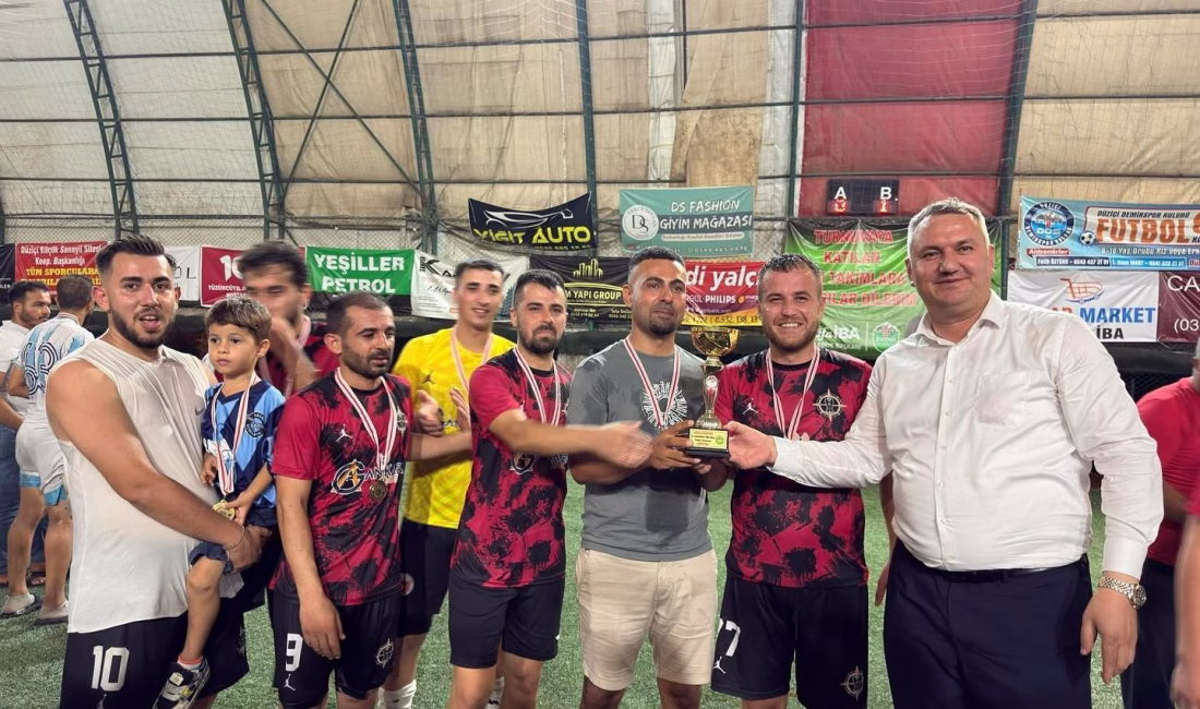 Düziçi Belediyesi tarafından organize edilen futbol turnuvasının final heyecanı büyük