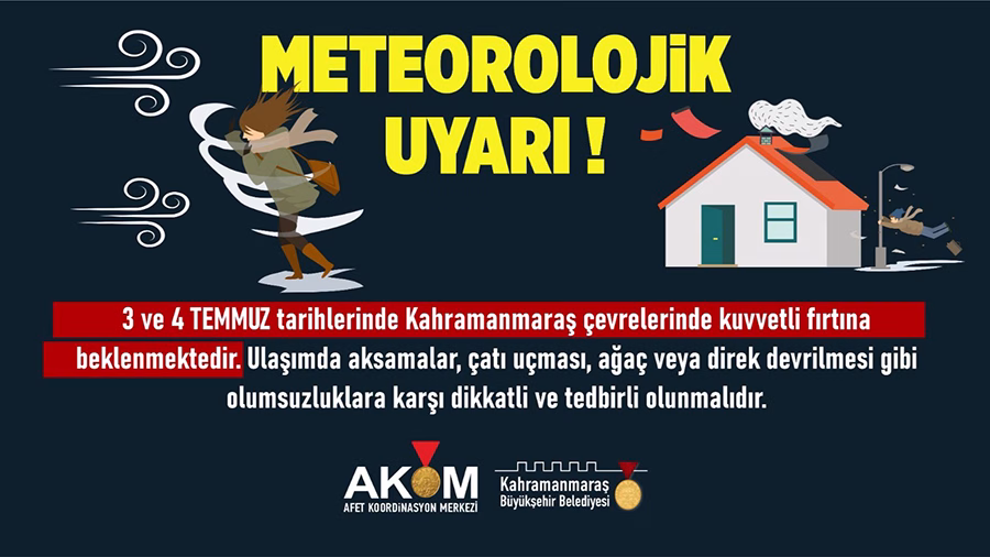 Büyükşehir Belediyesi Afet Koordinasyon Merkezi, yarın gece saatlerine kadar şehir