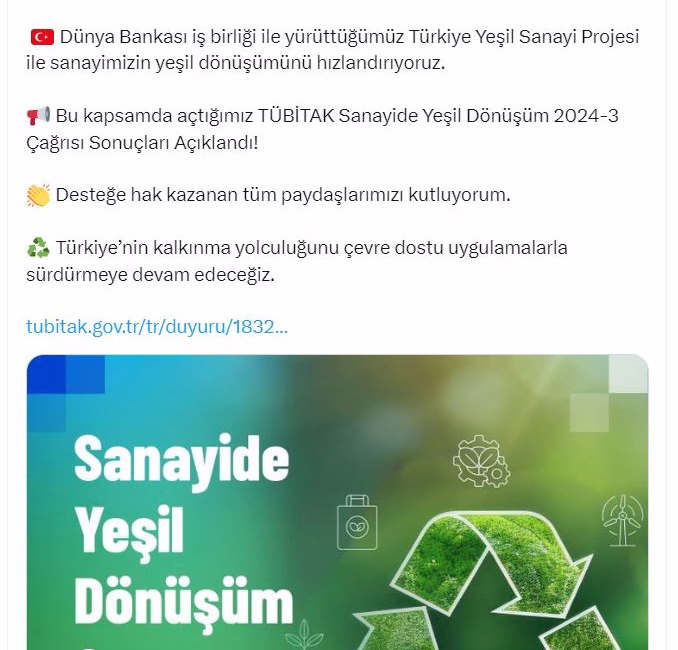 ANKARA, – SANAYİ ve Teknoloji Bakanı Mehmet Fatih Kacır, TÜBİTAK