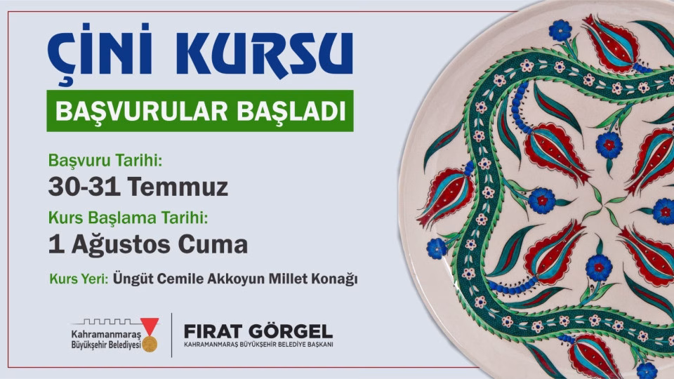 Büyükşehir Belediyesi, Osmanlı’dan günümüze uzanan çini sanatını vatandaşlarla buluşturuyor. Cemile
