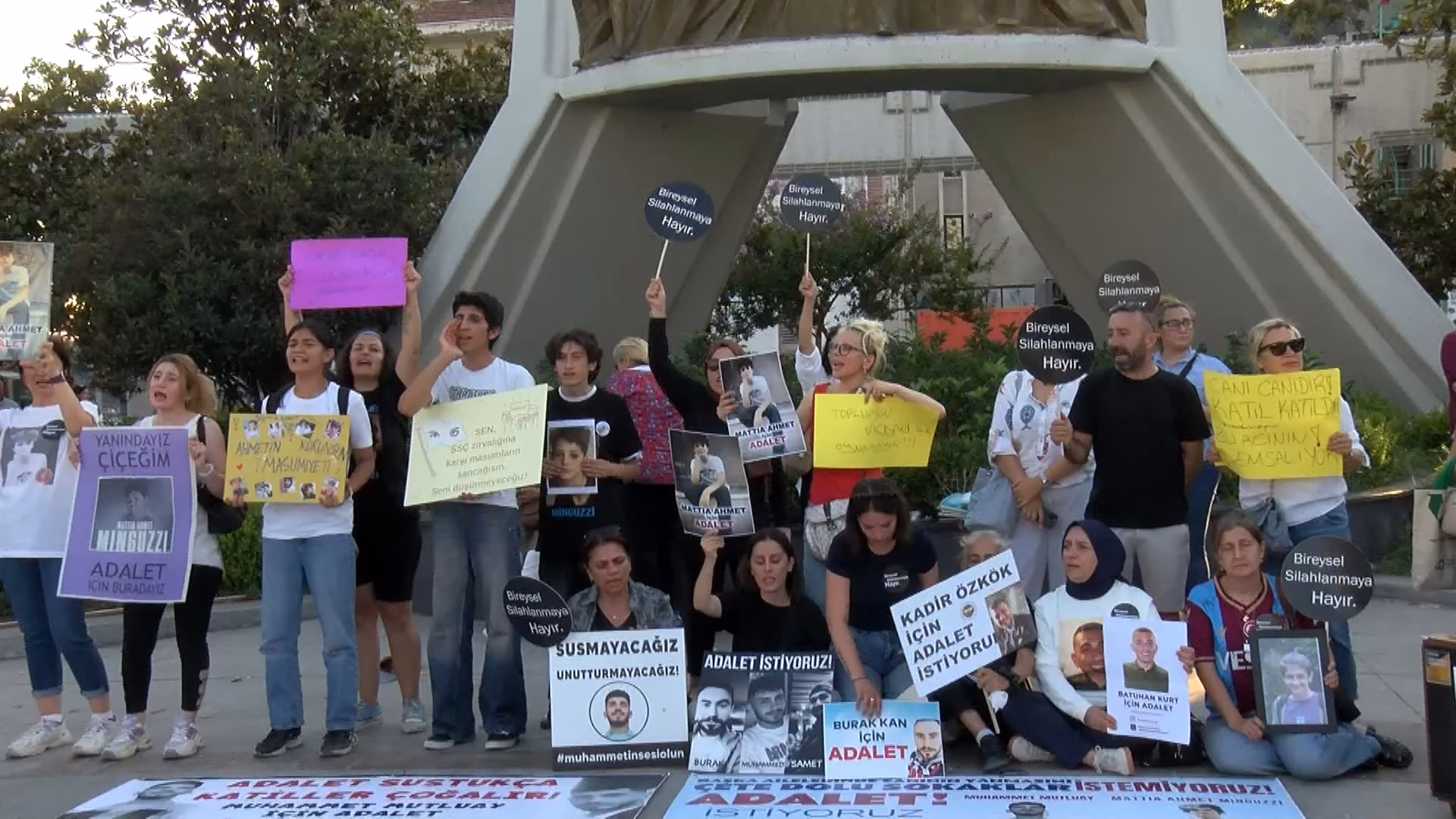 İstanbul Bakırköy'de Mattia Ahmet Minguzzi için adalet nöbeti