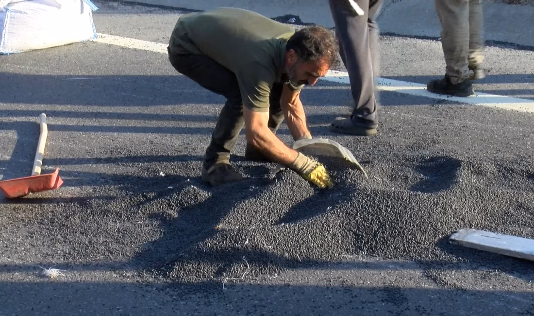 Baran AKKAYA / İSTANBUL, – Başakşehir, Kuzey Marmara Otoyolu’nda şoförünün