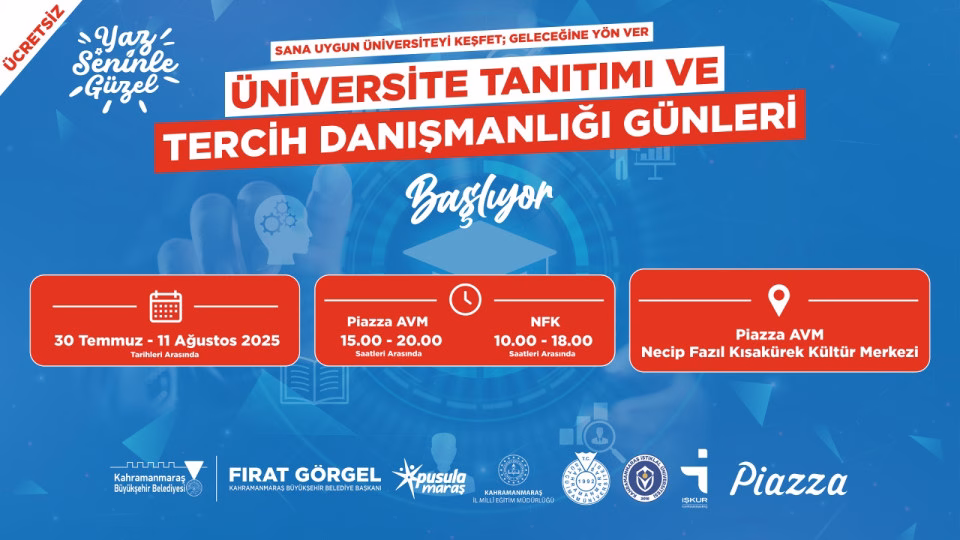 Büyükşehir Belediyesi, üniversite adaylarına yönelik 20 Temmuz – 1 Ağustos