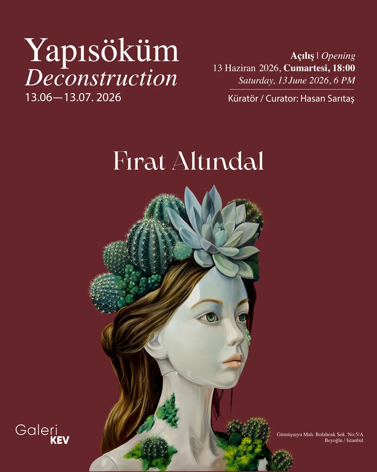 KAKTÜSLERİ TUVALİNDE YAŞATAN RESSAM FIRAT ALTINDAL