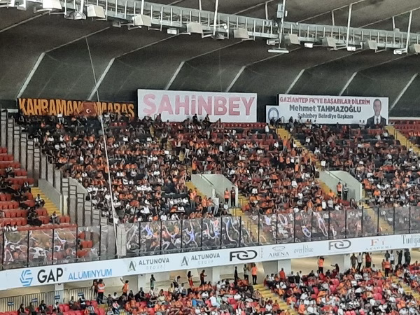 Gaziantep FK ile Galatasaray’ın karşı karşıya geldiği mücadele öncesi, çevre