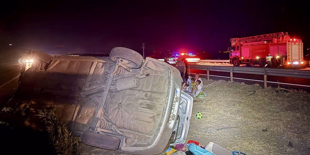 Kahramanmaraş’ta bu otomobilden sağ kurtuldular