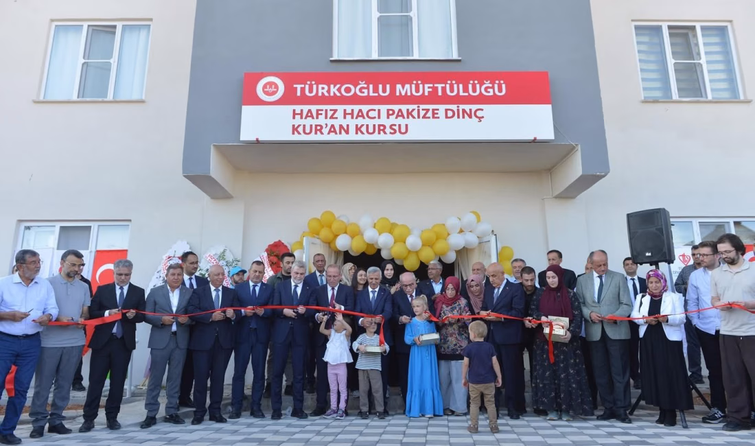Kahramanmaraş’ın Türkoğlu ilçesinde yapımı tamamlanan Hafız Hacı Pakize Dinç Yatılı