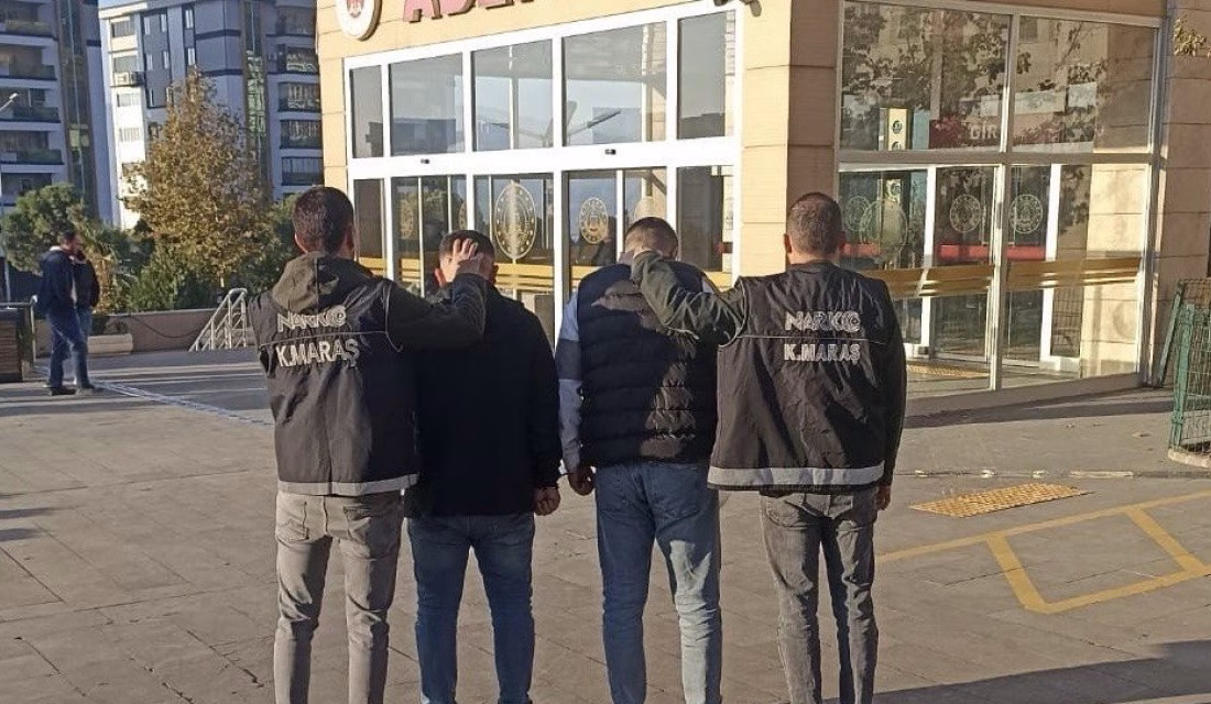 Kahramanmaraş Narkotik Şube Müdürlüğü ekiplerince gerçekleştirilen operasyonlarda 3 kişi suçüstü