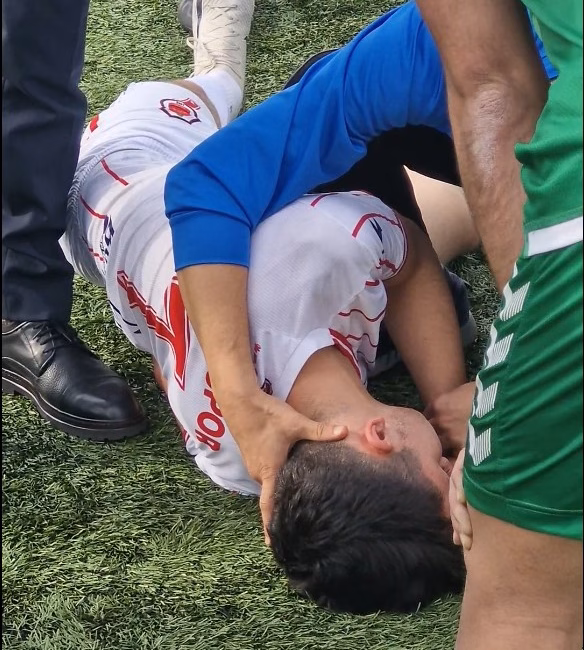 Oğuzhan EKE / BOLU, – BOLU’DA, amatör küme maçında çarpışma