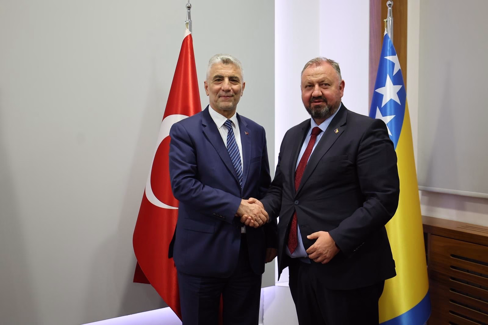 Bakan Bolat, Bosna Hersek Zenica Doboj Kantonu Ekonomi Bakanı Sibonjic ile görüştü