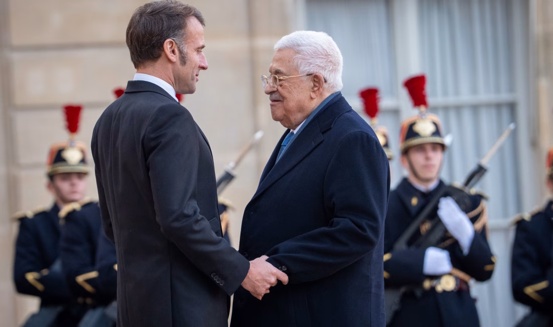 FRANSA, – FRANSA Cumhurbaşkanı Emmanuel Macron ile Filistin Devlet Başkanı