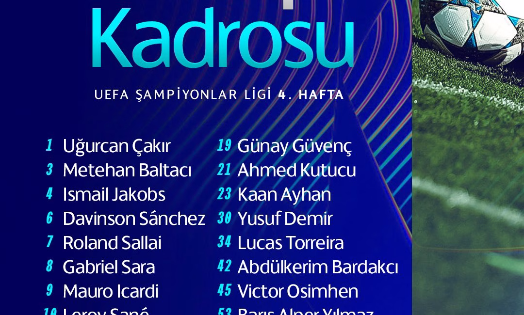 İSTANBUL, – UEFA Şampiyonlar Ligi’nin 4’üncü haftasında deplasmanda Hollanda ekibi