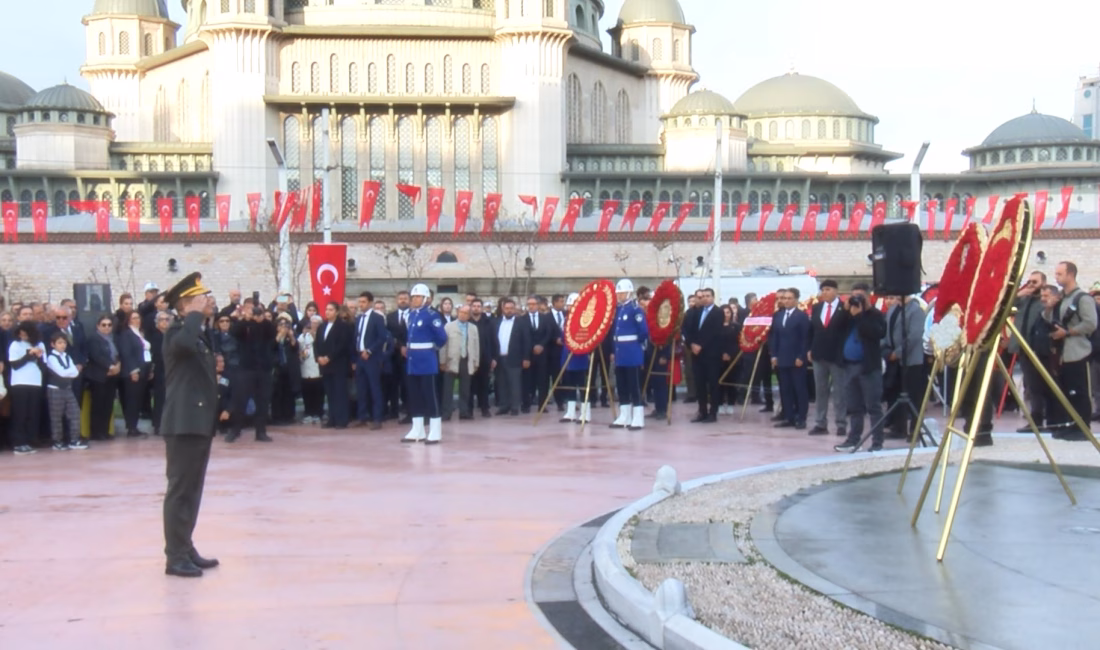 İstanbul- Taksim Meydanı’nda Atatürk’ü anma töreni Yılmaz OKUR- Canan İLARSLAN- Hadican EROL /İSTANBUL, -TÜRKİYE Cumhuriyeti’nin kurucusu,