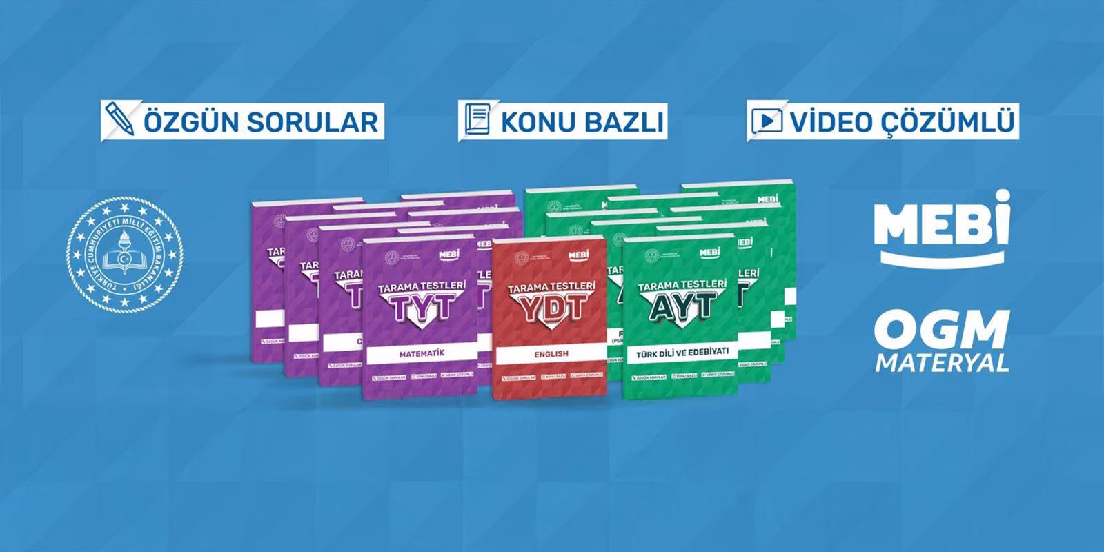 'MEBİ YKS Tarama Testi' kitapları yayımlandı
