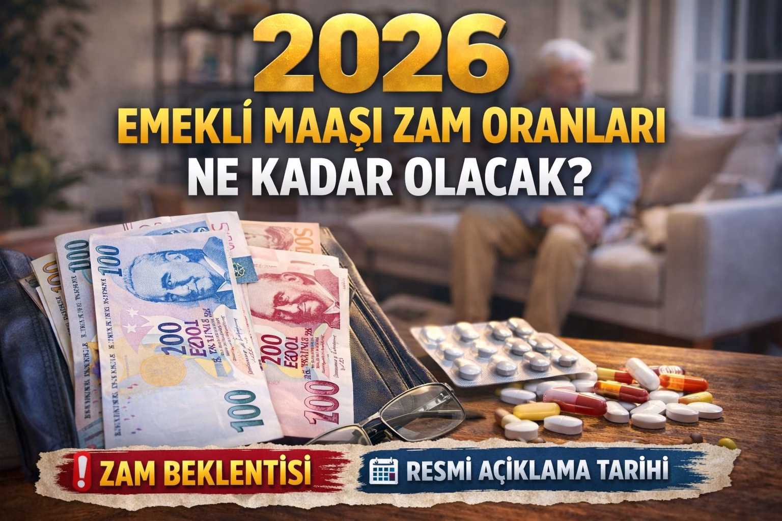 SSK, Bağ-Kur ve memur emeklileri için 2026 zammı ne kadar