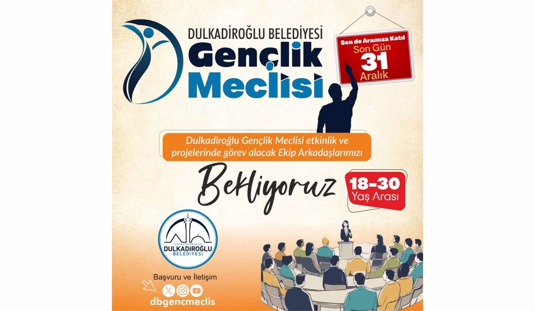 Dulkadiroğlu Belediyesi, gençlerin yerel yönetim süreçlerine aktif katılımını sağlamak ve
