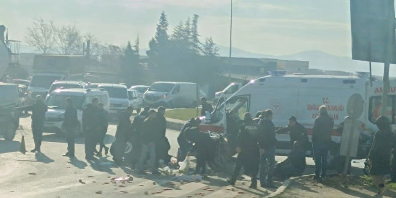 Kahramanmaraş’ta sepetli motosiklet ile ticari taksi çarpıştı: 2 yaralı