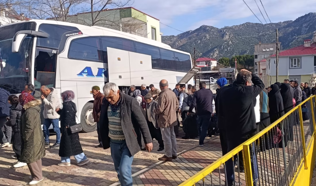 Kahramanmaraş’ın Andırın İlçesinde umre vazifelerini yapmak üzere kutsal topraklara doğru