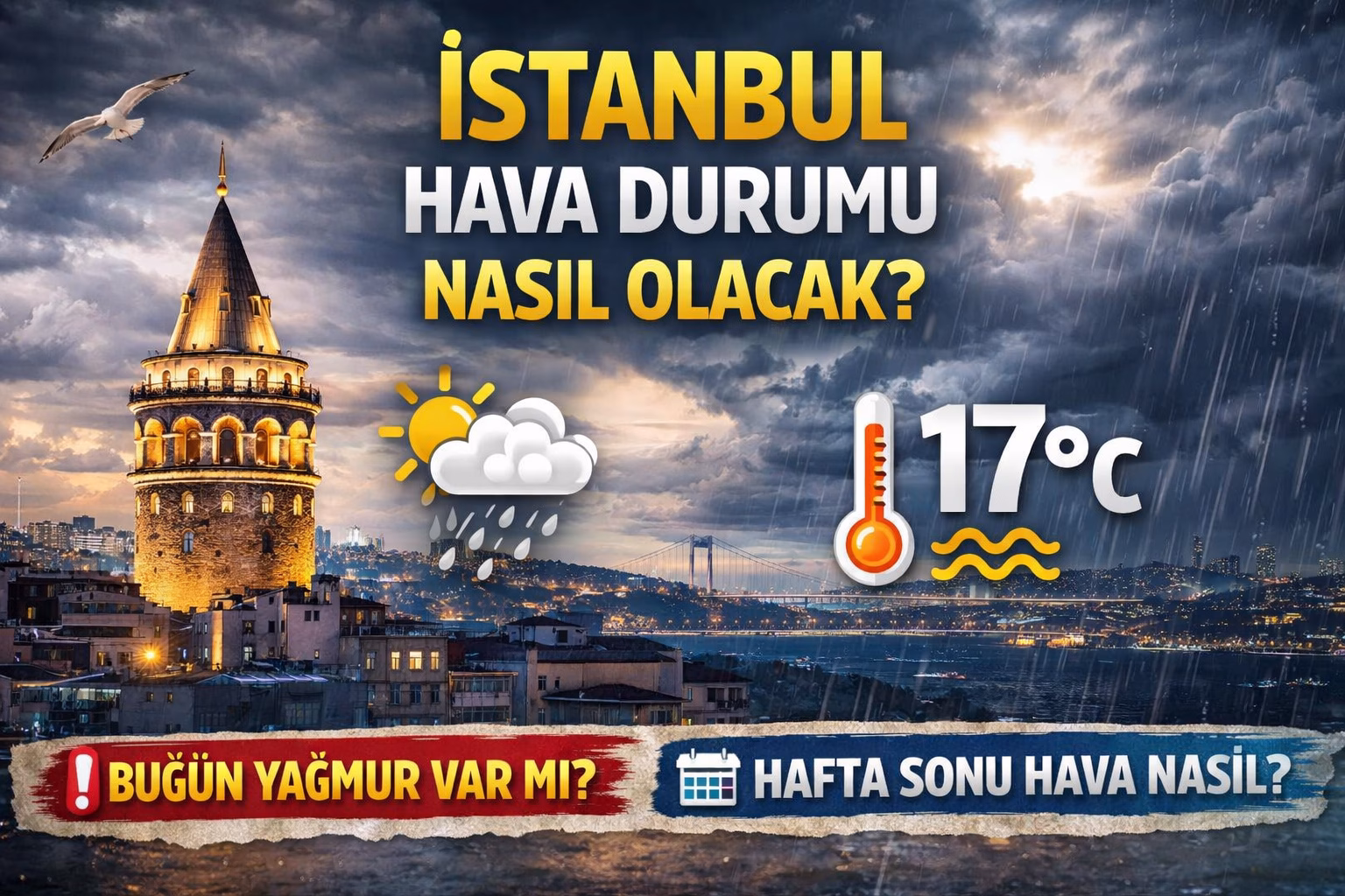 Bugün İstanbul’da hava nasıl? Sıcaklıklar düşecek mi, yağış var mı?

İstanbul’da