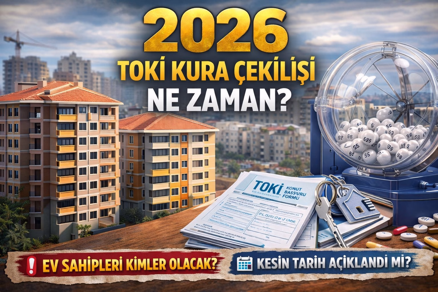 TOKİ başvurusu yapanlar kura tarihini bekliyor: Evler ne zaman sahiplerini