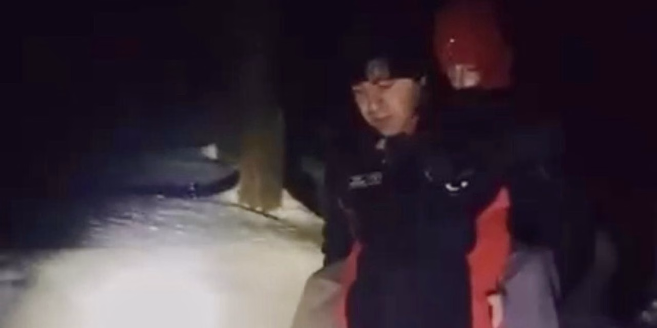 İtfaiyeden Karda Hayat Kurtaran Müdahale