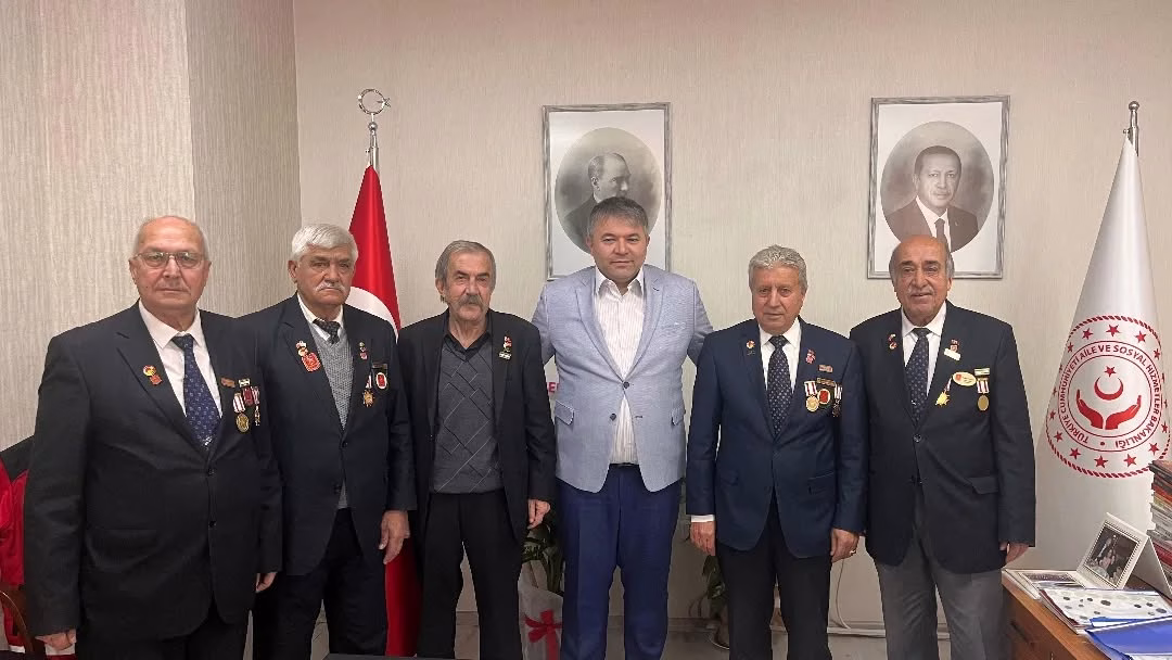 Türkiye Muharip Gaziler Derneği Osmaniye Şubesi Başkanı Mehmet Küçüktaş ve