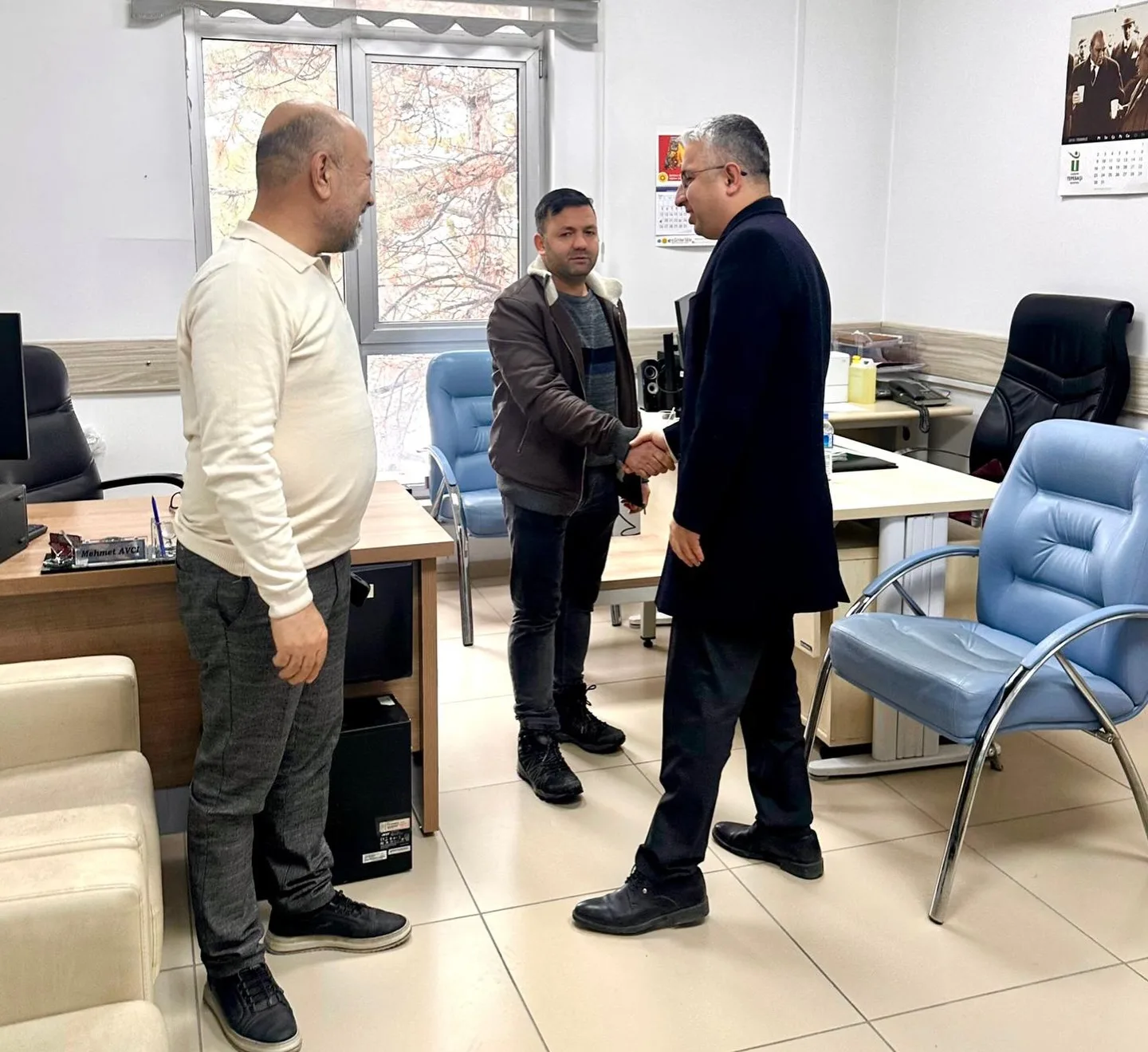 Elbistan Belediye Baskani Erkan Gurbuz’den Ilce Saglik Mudurlugu’ne Ziyaret ()