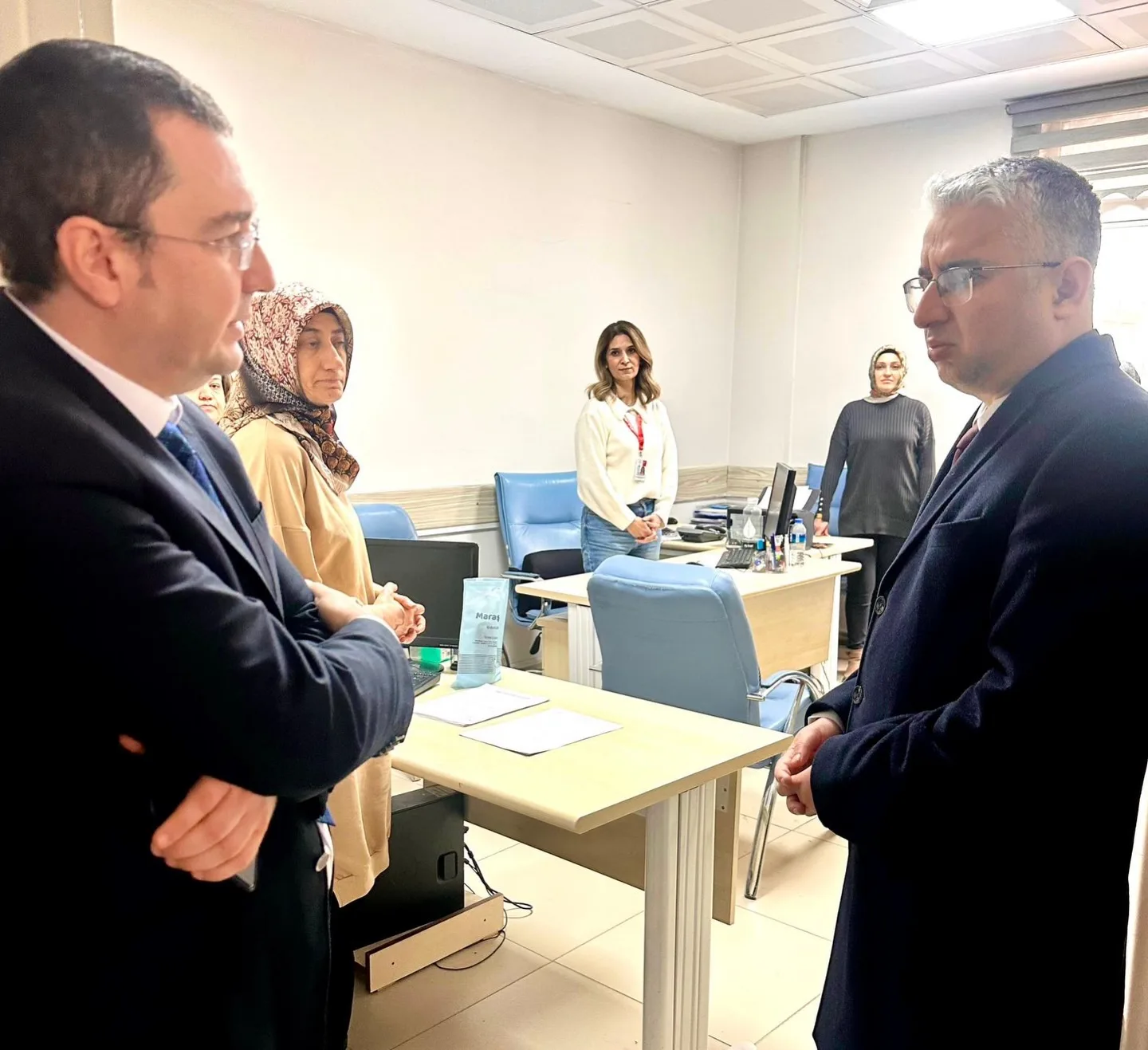 Elbistan Belediye Baskani Erkan Gurbuz’den Ilce Saglik Mudurlugu’ne Ziyaret ()