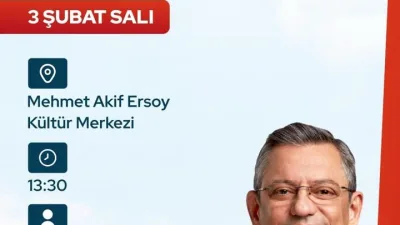 &nbsp; Cumhuriyet Halk Partisi (CHP) Genel Başkanı Özgür Özel, parti