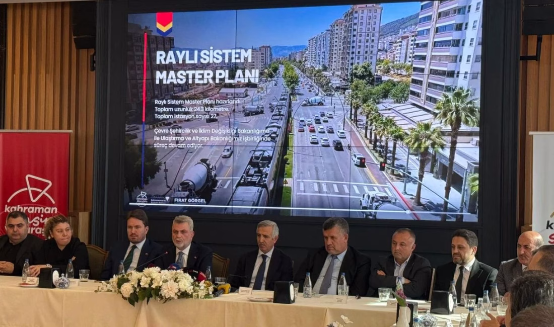 Kahramanmaraş Raylı Sistem Master Planı tamamlandı. 24,3 kilometrelik hat üzerinde