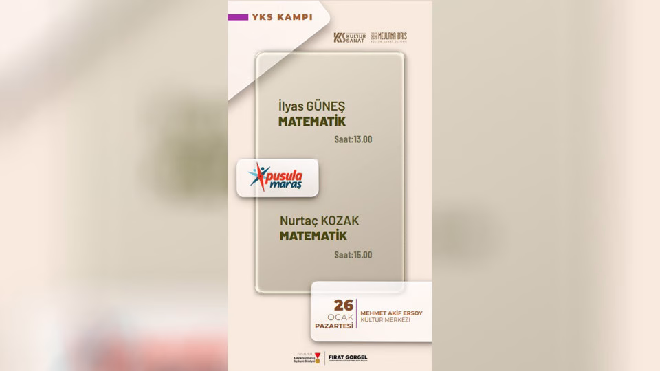Büyükşehir Belediyesinin üniversite sınavlarına hazırlanan gençler için ücretsiz bir şekilde