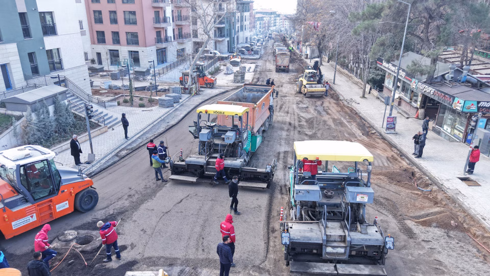 zubeyde hanim bulvari yol calismasi