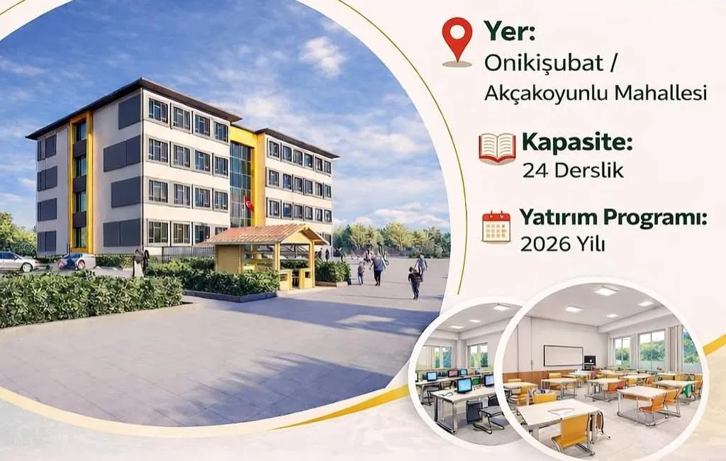 Kahramanmaraş’ın hızla büyüyen ilçesi Onikişubat, eğitim yatırımlarında yeni bir adım