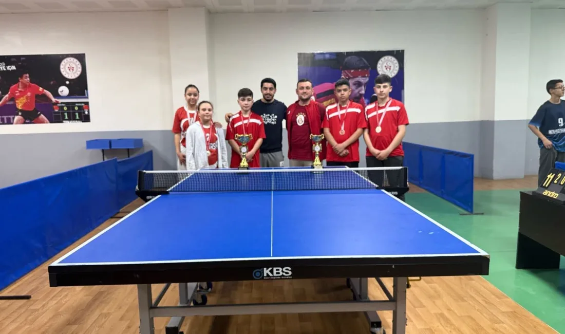 Andırın Atatürk Ortaokulu Masa Tenisinde İl Derecesi Elde Etti