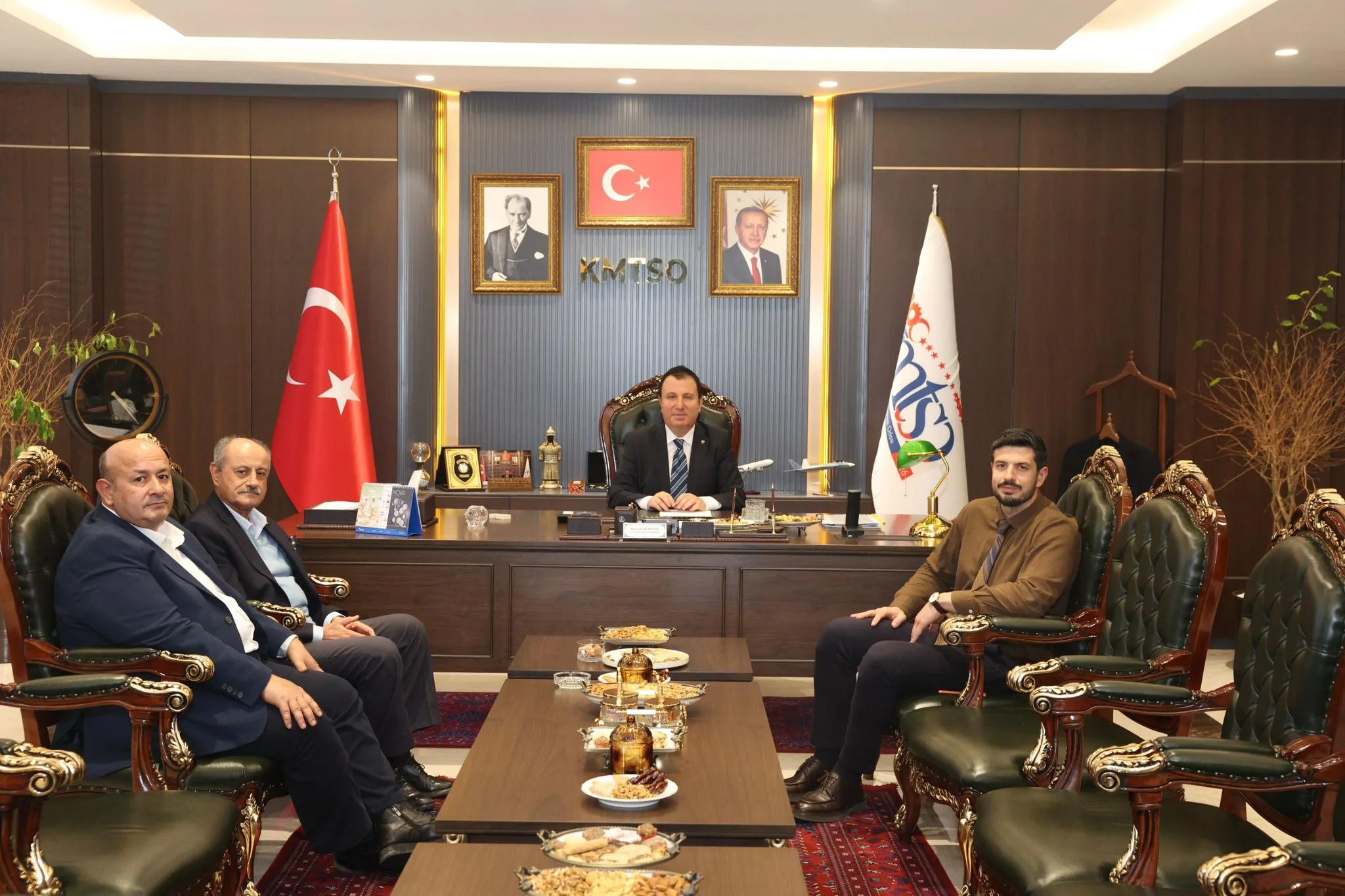 Bozdogandan KMTSOya Ziyaret Savunma Sanayii ve Yuksek Teknoloji Masada