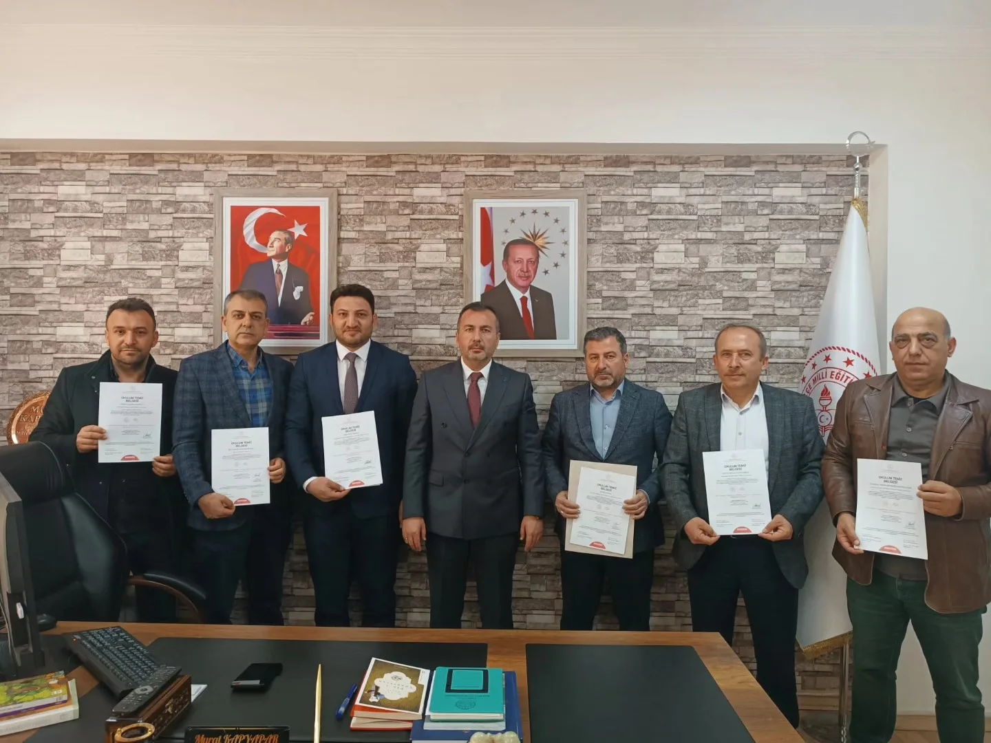 Milli Eğitim Bakanlığı Okulum Temiz Programı Kapsamında Türkoğlu’nda Belge Töreni