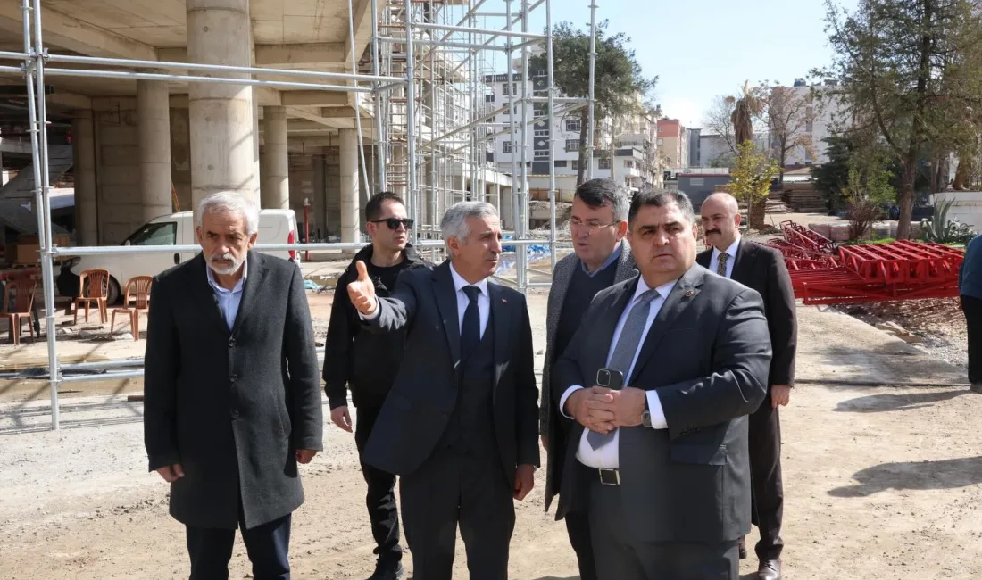 Kahramanmaraş Valiliği Yeni Hizmet Binası İnşaatında Son Durum Yerinde İncelendi