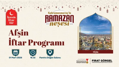 Büyükşehir Belediyesinin düzenlediği “İlçemde İftar Var” programı Afşin’de devam edecek.